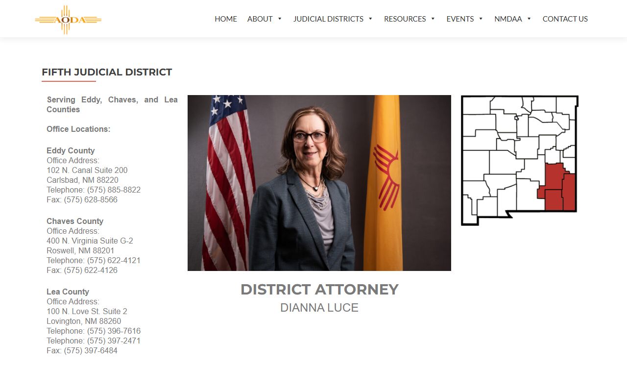 Lea County court records after jail arrest Fifth Judicial District Attorney office information
